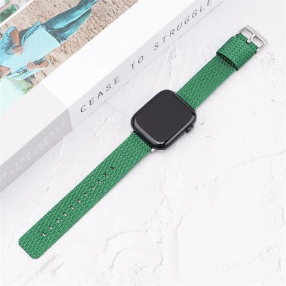 For Apple Watch Series 9 8 7 41mm  /  6 5 4 SE (2023) SE (2022) SE 40mm  /  3 2 1 38mm Grids Texture Nylon Strap