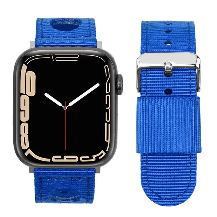 For Apple Watch Series 9 8 7 41mm / 6 5 4 SE (2023) SE (2022) SE 40mm / 3 2 1 38mm Nylon Watch Band Waterproof Replacement Strap