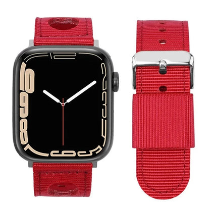 For Apple Watch Series 9 8 7 41mm / 6 5 4 SE (2023) SE (2022) SE 40mm / 3 2 1 38mm Nylon Watch Band Waterproof Replacement Strap