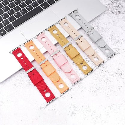 For Apple Watch Series 9 8 7 41mm / 6 5 4 SE (2023) SE (2022) SE 40mm / 3 2 1 38mm Nylon Watch Band Waterproof Replacement Strap