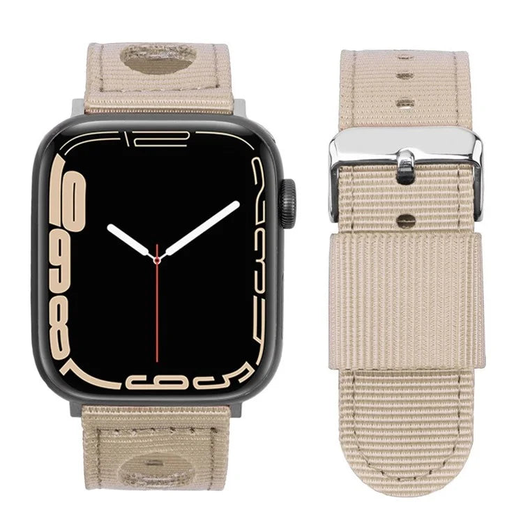 For Apple Watch Series 9 8 7 41mm / 6 5 4 SE (2023) SE (2022) SE 40mm / 3 2 1 38mm Nylon Watch Band Waterproof Replacement Strap