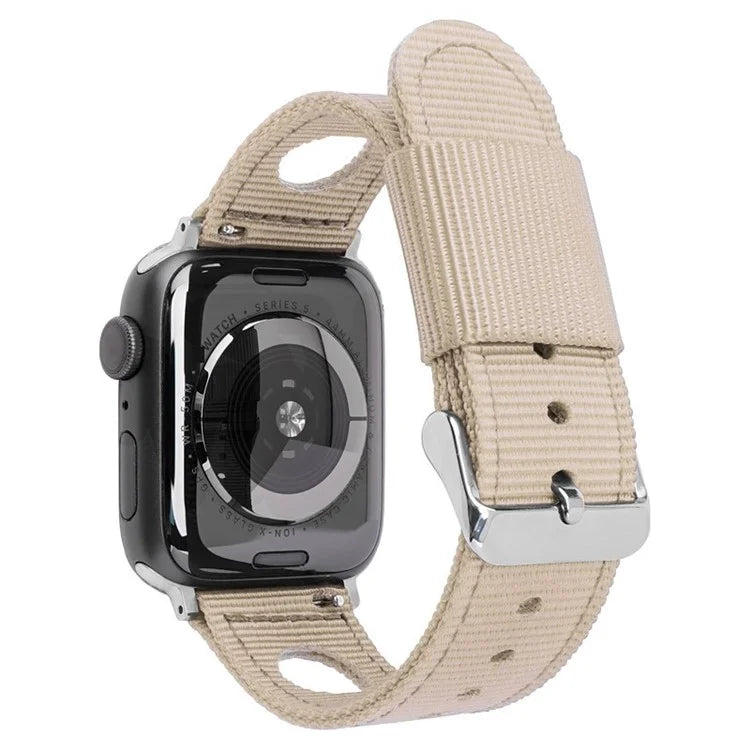 For Apple Watch Series 9 8 7 41mm / 6 5 4 SE (2023) SE (2022) SE 40mm / 3 2 1 38mm Nylon Watch Band Waterproof Replacement Strap