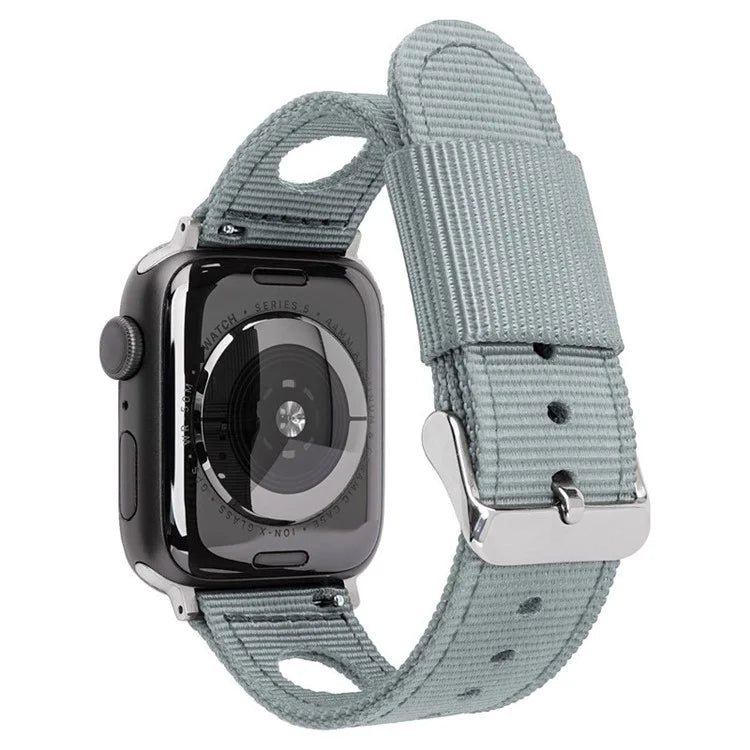 For Apple Watch Series 9 8 7 41mm / 6 5 4 SE (2023) SE (2022) SE 40mm / 3 2 1 38mm Nylon Watch Band Waterproof Replacement Strap