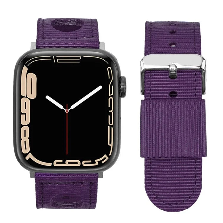 For Apple Watch Series 9 8 7 41mm / 6 5 4 SE (2023) SE (2022) SE 40mm / 3 2 1 38mm Nylon Watch Band Waterproof Replacement Strap