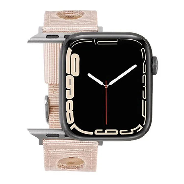 For Apple Watch Series 9 8 7 41mm / 6 5 4 SE (2023) SE (2022) SE 40mm / 3 2 1 38mm Nylon Watch Band Waterproof Replacement Strap