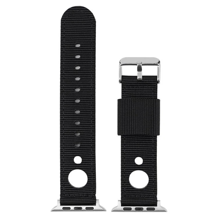 For Apple Watch Series 9 8 7 41mm / 6 5 4 SE (2023) SE (2022) SE 40mm / 3 2 1 38mm Nylon Watch Band Waterproof Replacement Strap