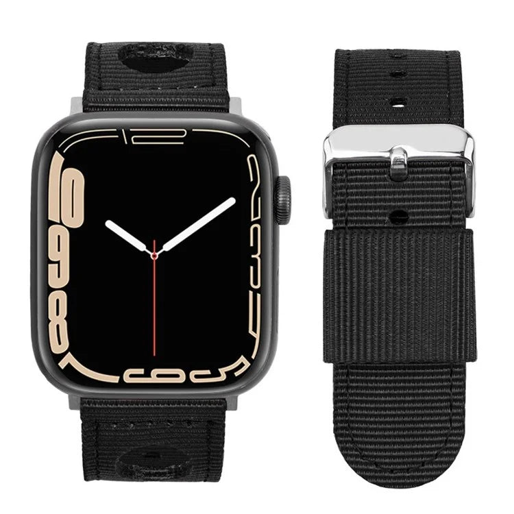For Apple Watch Ultra 2 Ultra 49mm  /  9 8 7 45mm  /  6 5 4 SE (2023) SE (2022) SE 44mm  /  3 2 1 42mm Waterproof Nylon Watch Band