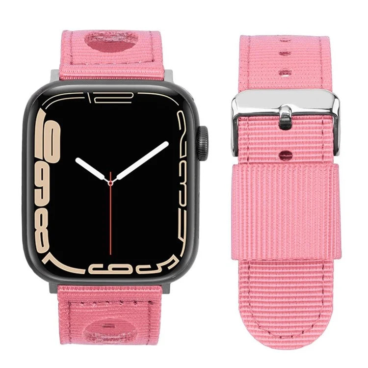 For Apple Watch Ultra 2 Ultra 49mm  /  9 8 7 45mm  /  6 5 4 SE (2023) SE (2022) SE 44mm  /  3 2 1 42mm Waterproof Nylon Watch Band