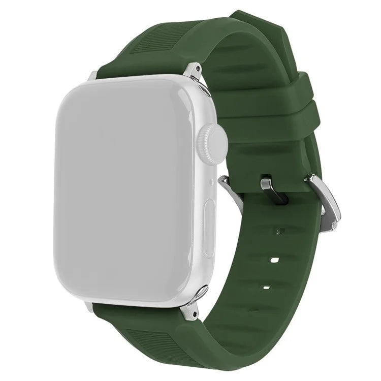 For Apple Watch Ultra 2 Ultra 49mm / Series 9 8 7 45mm / 6 5 4 SE (2022) SE (2023) SE 44mm / 3 2 1 42mm Watch Strap Silicone Band