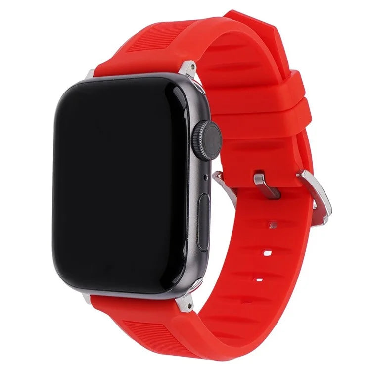 For Apple Watch Ultra 2 Ultra 49mm / Series 9 8 7 45mm / 6 5 4 SE (2022) SE (2023) SE 44mm / 3 2 1 42mm Watch Strap Silicone Band