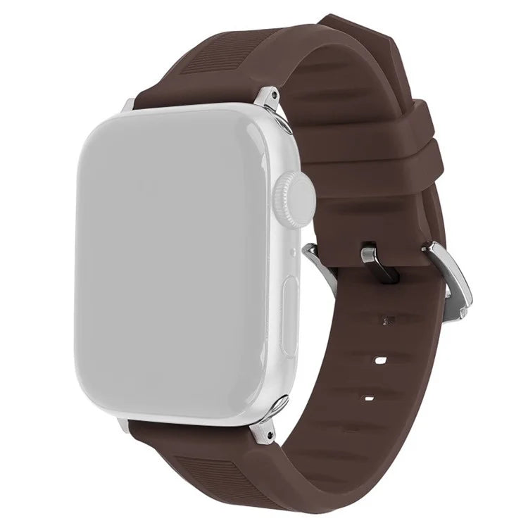 For Apple Watch Series 9 8 7 41mm / 6 5 4 SE (2022) SE (2023) SE 40mm / 3 2 1 38mm Silicone Watch Band Adjustable Strap