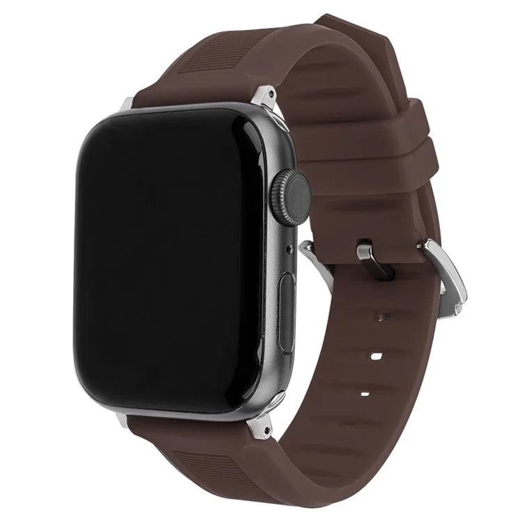 For Apple Watch Series 9 8 7 41mm / 6 5 4 SE (2022) SE (2023) SE 40mm / 3 2 1 38mm Silicone Watch Band Adjustable Strap