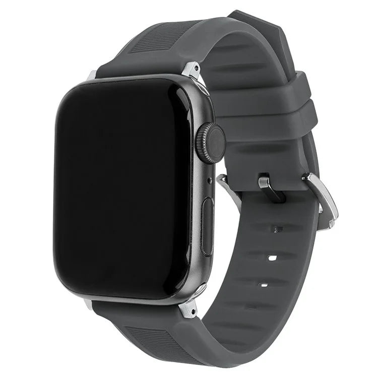 For Apple Watch Series 9 8 7 41mm / 6 5 4 SE (2022) SE (2023) SE 40mm / 3 2 1 38mm Silicone Watch Band Adjustable Strap