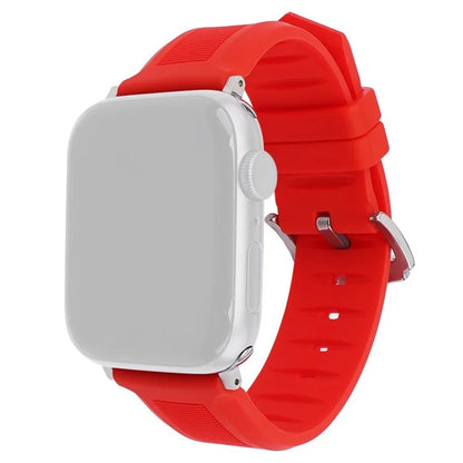 For Apple Watch Series 9 8 7 41mm / 6 5 4 SE (2022) SE (2023) SE 40mm / 3 2 1 38mm Silicone Watch Band Adjustable Strap