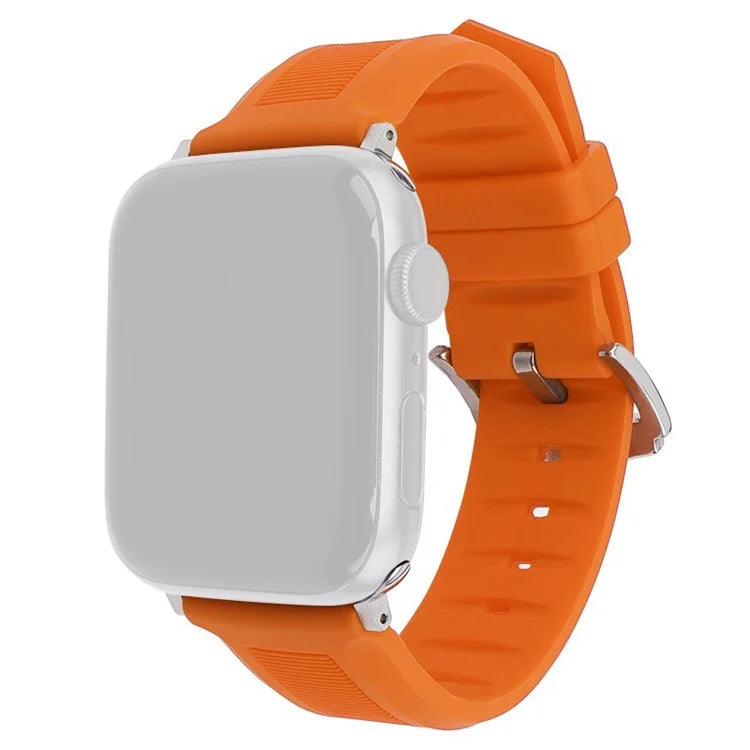 For Apple Watch Series 9 8 7 41mm / 6 5 4 SE (2022) SE (2023) SE 40mm / 3 2 1 38mm Silicone Watch Band Adjustable Strap