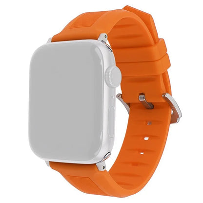 For Apple Watch Series 9 8 7 41mm / 6 5 4 SE (2022) SE (2023) SE 40mm / 3 2 1 38mm Silicone Watch Band Adjustable Strap