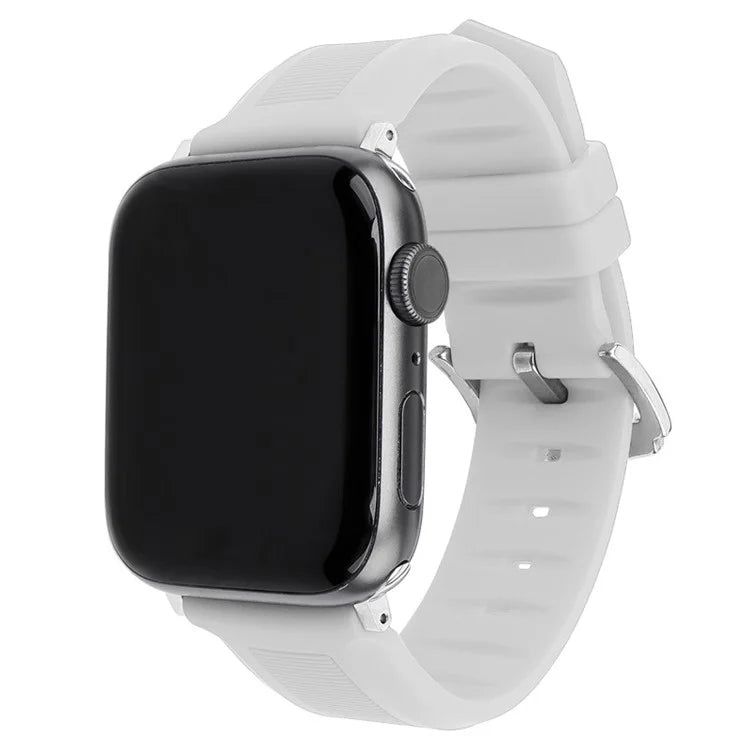 For Apple Watch Series 9 8 7 41mm / 6 5 4 SE (2022) SE (2023) SE 40mm / 3 2 1 38mm Silicone Watch Band Adjustable Strap