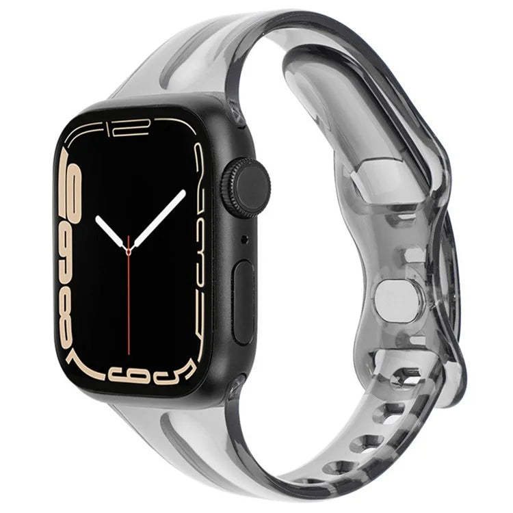 For Apple Watch Series 9 8 7 41mm / 6 5 4 SE (2022) SE (2023) SE 40mm / 3 2 1 38mm Watch Band TPU Adjustable Strap