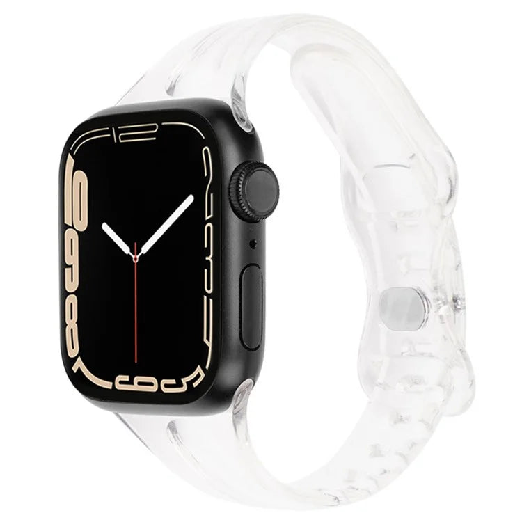 For Apple Watch Series 9 8 7 41mm / 6 5 4 SE (2022) SE (2023) SE 40mm / 3 2 1 38mm Watch Band TPU Adjustable Strap