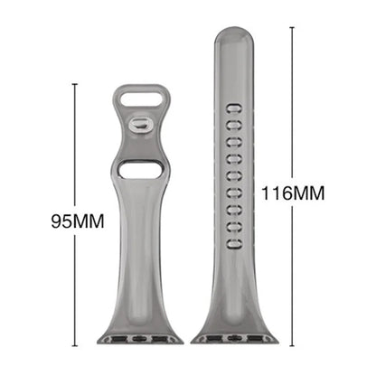 For Apple Watch Series 9 8 7 41mm / 6 5 4 SE (2022) SE (2023) SE 40mm / 3 2 1 38mm Watch Band TPU Adjustable Strap