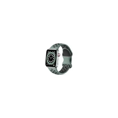 For Apple Watch Series 9 8 7 41mm / 6 5 4 SE (2022) SE (2023) SE 40mm / 3 2 1 38mm Silicone Watch Band Dual Color Strap