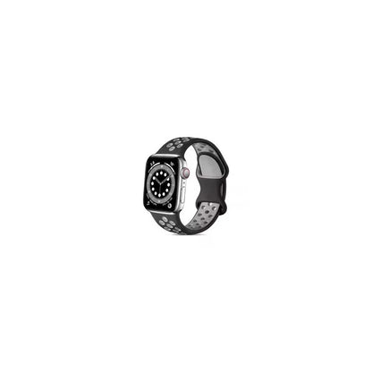 For Apple Watch Series 9 8 7 41mm / 6 5 4 SE (2022) SE (2023) SE 40mm / 3 2 1 38mm Silicone Watch Band Dual Color Strap