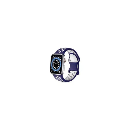For Apple Watch Series 9 8 7 41mm / 6 5 4 SE (2022) SE (2023) SE 40mm / 3 2 1 38mm Silicone Watch Band Dual Color Strap