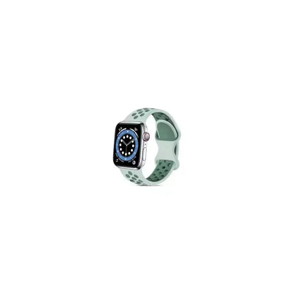 For Apple Watch Series 9 8 7 41mm / 6 5 4 SE (2022) SE (2023) SE 40mm / 3 2 1 38mm Silicone Watch Band Dual Color Strap