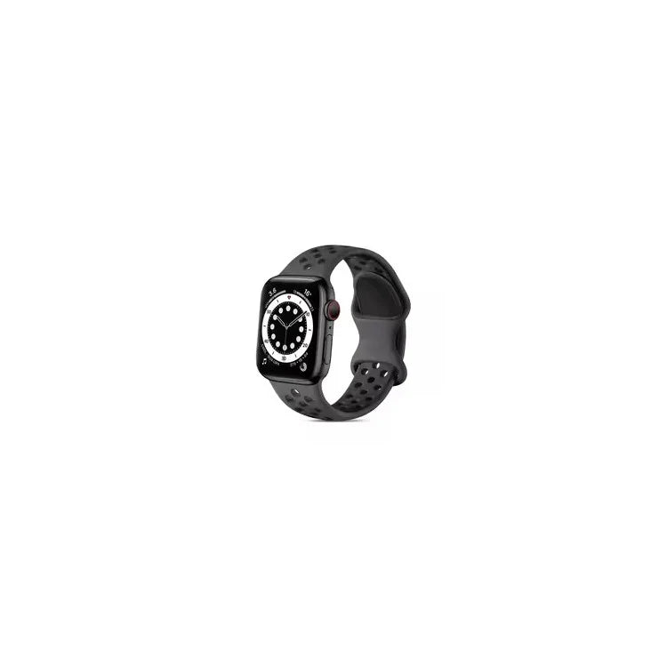 For Apple Watch Series 9 8 7 41mm / 6 5 4 SE (2022) SE (2023) SE 40mm / 3 2 1 38mm Silicone Watch Band Dual Color Strap