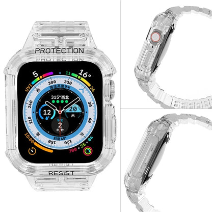 For Apple Watch Series 7 8 9 41mm / Series 7 8 9 45mm TPU Watch Strap with Case