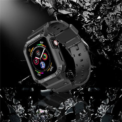 For Apple Watch Series 9 8 7 41mm / 9 8 7 41 45mm Watch Band Replacement TPU Strap with Case Cover
