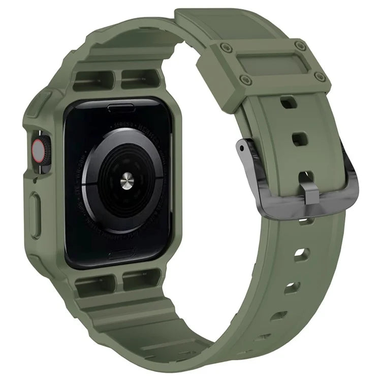 For Apple Watch Series 9 8 7 41mm / 9 8 7 41 45mm Watch Band Replacement TPU Strap with Case Cover