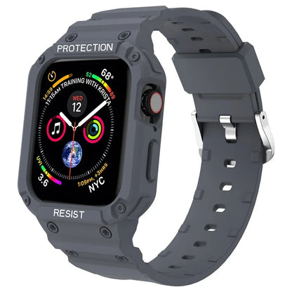For Apple Watch Series 9 8 7 41mm / 9 8 7 41 45mm Watch Band Replacement TPU Strap with Case Cover