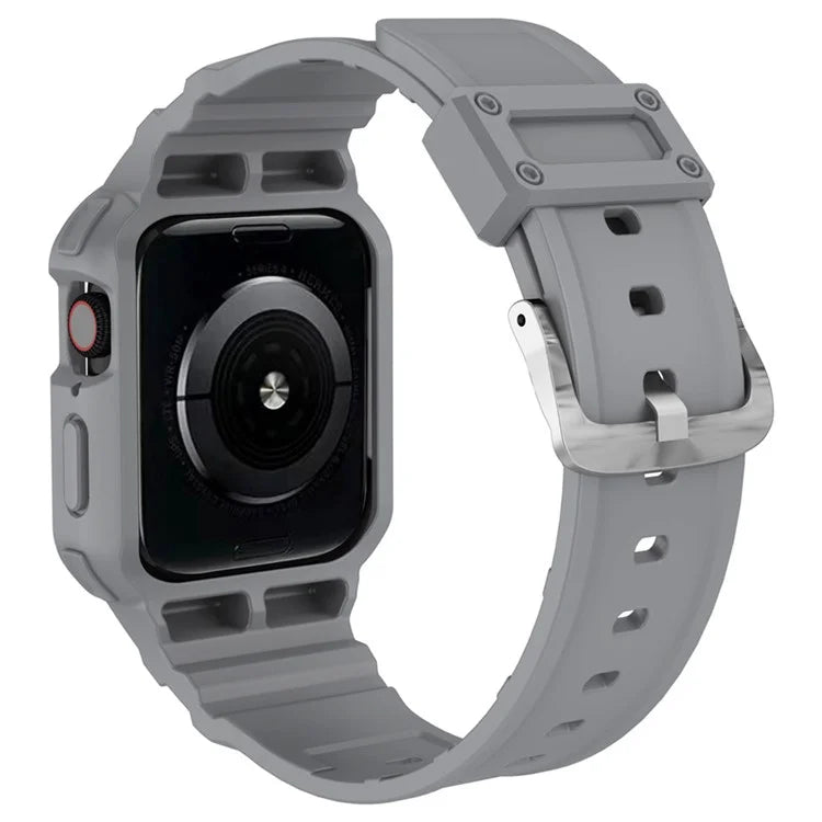 For Apple Watch Series 9 8 7 41mm / 9 8 7 41 45mm Watch Band Replacement TPU Strap with Case Cover