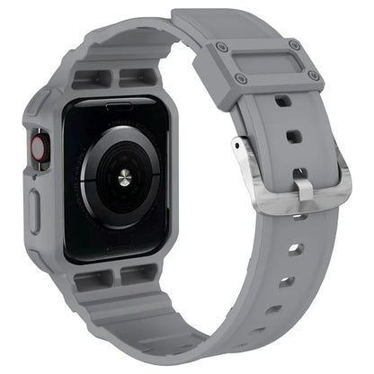 For Apple Watch Series 9 8 7 41mm / 9 8 7 41 45mm Watch Band Replacement TPU Strap with Case Cover