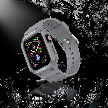 For Apple Watch Series 9 8 7 41mm / 9 8 7 41 45mm Watch Band Replacement TPU Strap with Case Cover