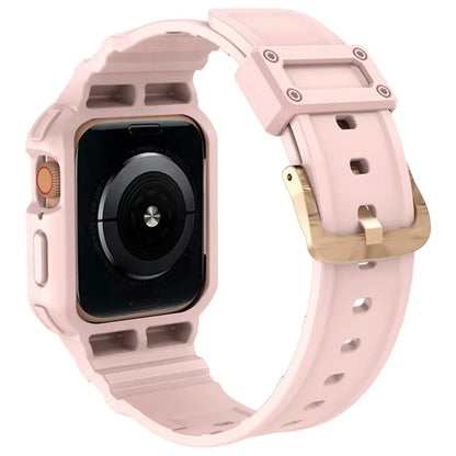 For Apple Watch Series 9 8 7 41mm / 9 8 7 41 45mm Watch Band Replacement TPU Strap with Case Cover
