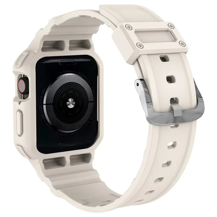 For Apple Watch Series 9 8 7 41mm / 9 8 7 41 45mm Watch Band Replacement TPU Strap with Case Cover