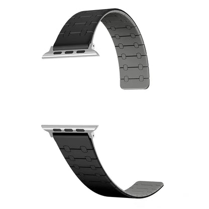 For Apple Watch Series 9 8 7 41mm / 6 5 4 SE (2022) SE (2023) SE 40mm / 3 2 1 38mm Replacement Strap Silicone Magnetic Watch Band
