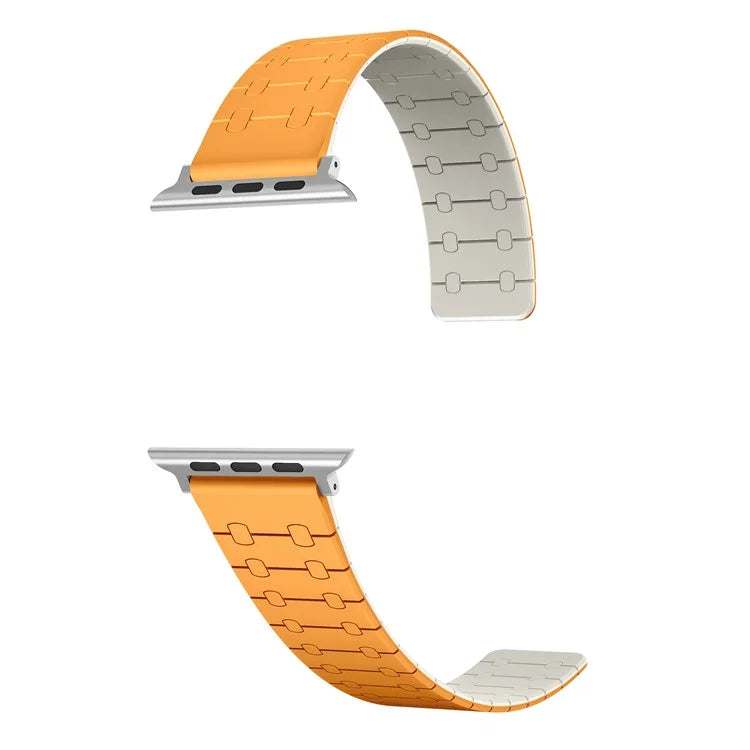 For Apple Watch Series 9 8 7 41mm / 6 5 4 SE (2022) SE (2023) SE 40mm / 3 2 1 38mm Replacement Strap Silicone Magnetic Watch Band