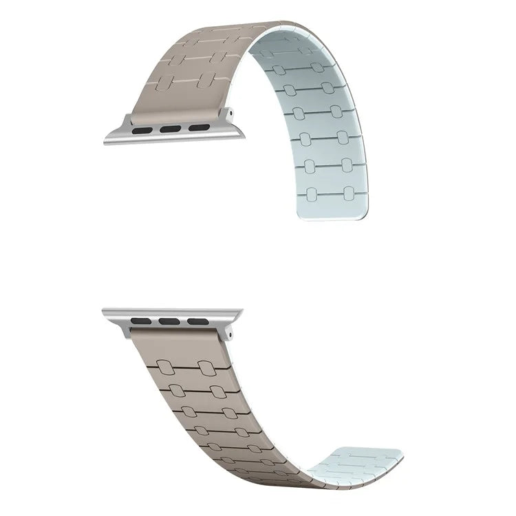 For Apple Watch Series 9 8 7 41mm / 6 5 4 SE (2022) SE (2023) SE 40mm / 3 2 1 38mm Replacement Strap Silicone Magnetic Watch Band