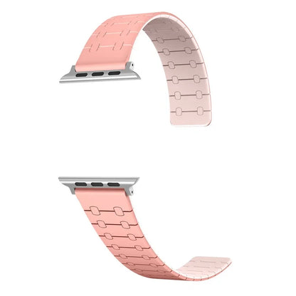 For Apple Watch Ultra 2 Ultra 49mm  /  9 8 7 45mm  /  6 5 4 SE (2023) SE (2022) SE 44mm  /  3 2 1 42mm Silicone Magnetic Band Strap