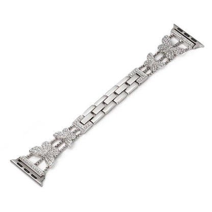 Butterfly Watch Strap for Apple Watch Series 9 8 7 41mm / 6 5 4 SE (2022) SE (2023) SE 40mm / 3 2 1 38mm Metal Replacement Band