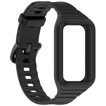 For Honor Band 9 Replacement Watch Band Silicone Strap with Protective Case