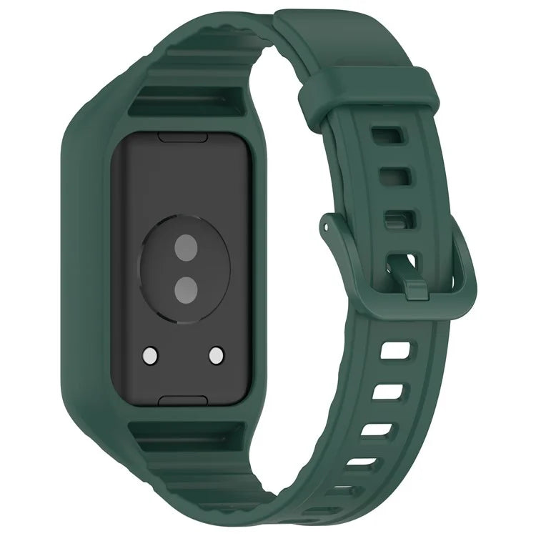 For Honor Band 9 Replacement Watch Band Silicone Strap with Protective Case