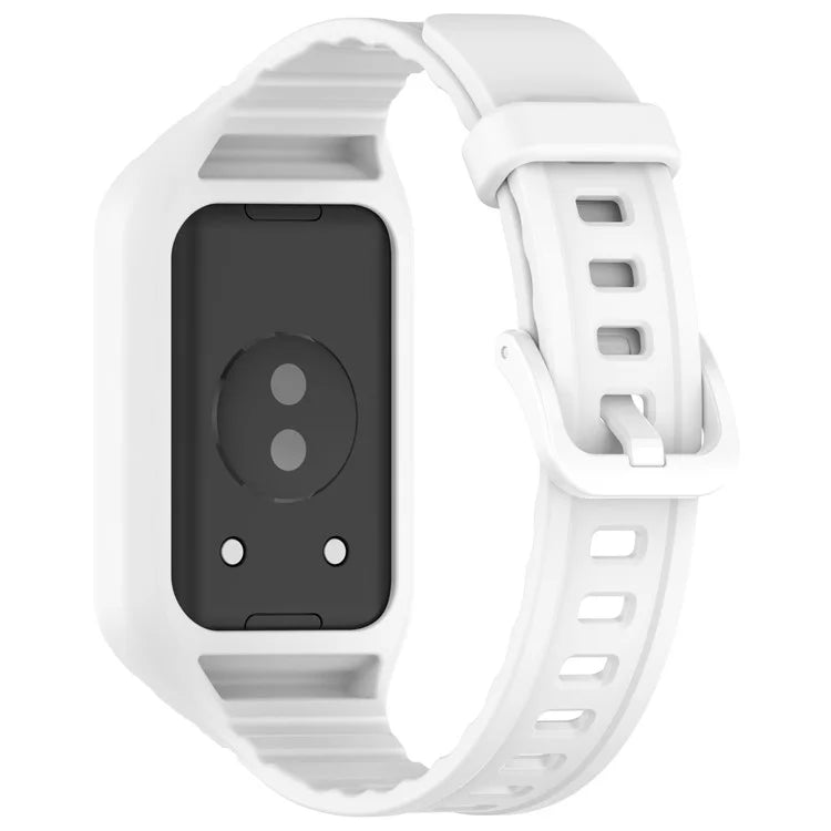 For Honor Band 9 Replacement Watch Band Silicone Strap with Protective Case