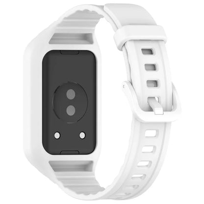 For Honor Band 9 Replacement Watch Band Silicone Strap with Protective Case