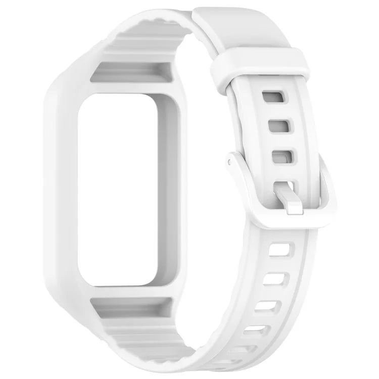 For Honor Band 9 Replacement Watch Band Silicone Strap with Protective Case
