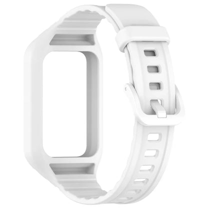 For Honor Band 9 Replacement Watch Band Silicone Strap with Protective Case