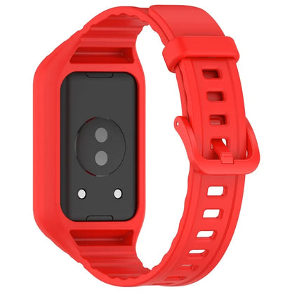 For Honor Band 9 Replacement Watch Band Silicone Strap with Protective Case